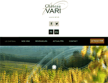 Tablet Screenshot of chateau-vari.com